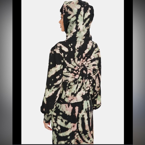 AFRM Sala Hoodie in Earthy Spiral Tie Dye - Picture 2 of 6